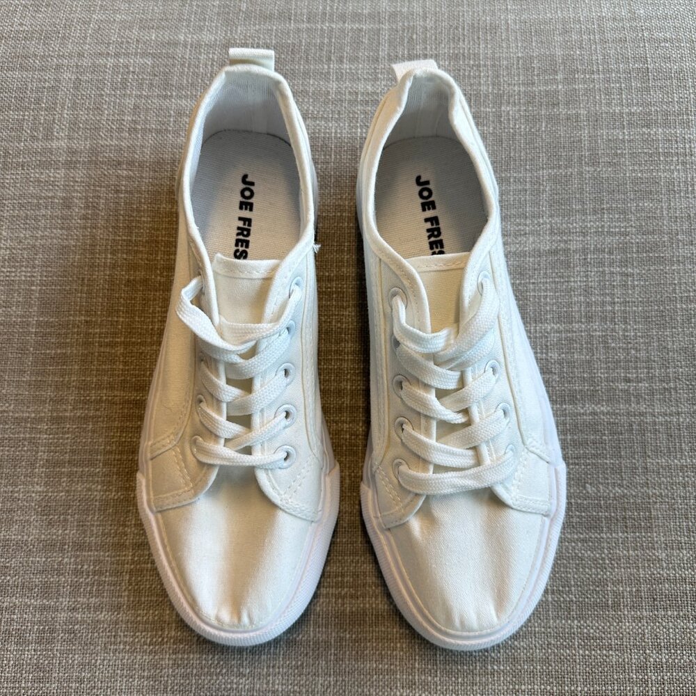Joe Fresh White Canvas Sneakers - Picture 2 of 4